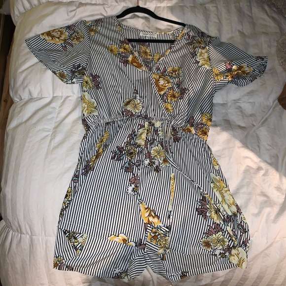 Other - adorable floral striped romper! Other - adorable floral striped romper!